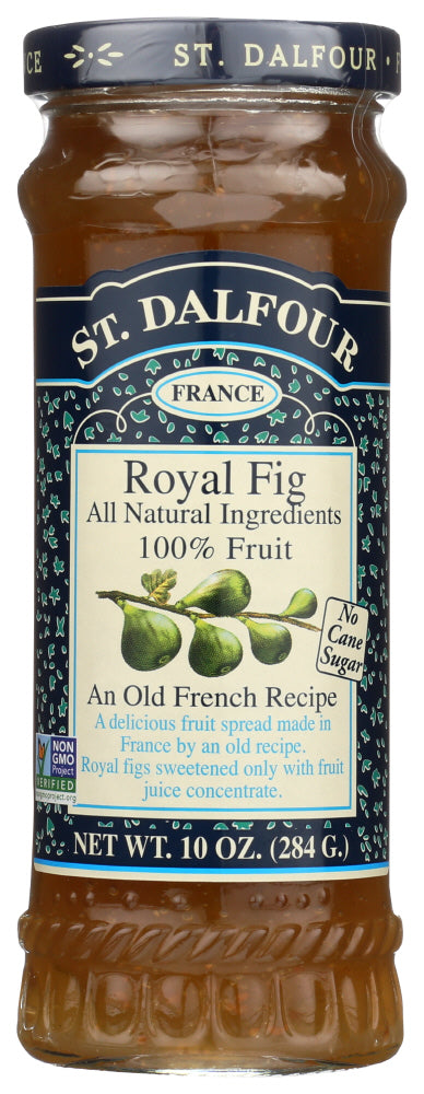 St Dalfour Fruit Spread Deluxe 100 Percent Fruit Royal Fig, 10 Oz
