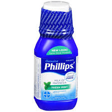 Phillips Milk of Magnesia Alivio durante la noche de estreñimiento ocasional Líquido laxante