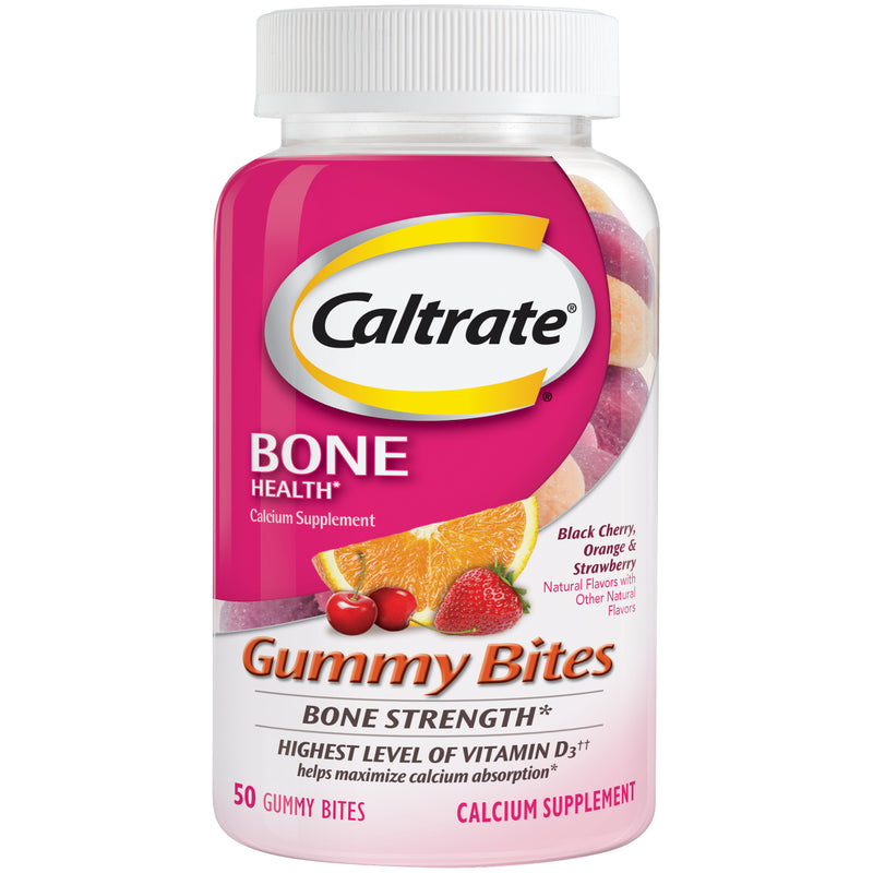 Caltrate Gummy Bites Calcium + Vitamin D 50 Ct
