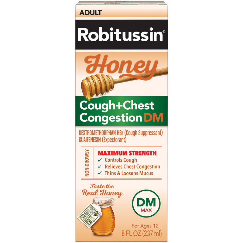 Robitussin Honey Non-Drowsy Cough Suppressant & Expectorant 8 oz