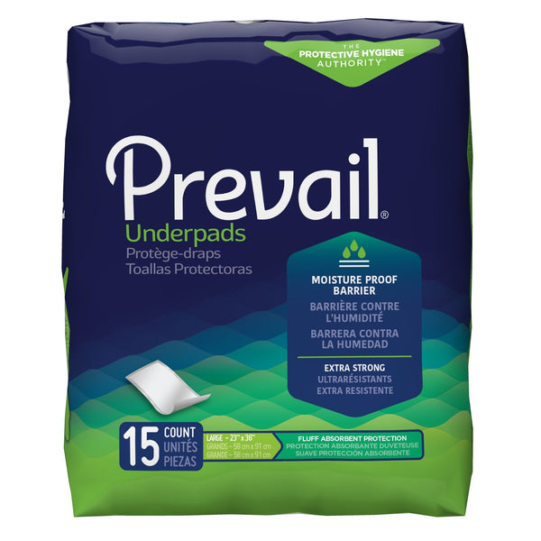 Prevail Disposable Underpads 23 X 36". Large