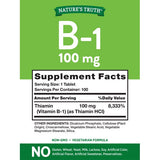 Natures Truth Vitamina B-1 100mg 100 tabletas