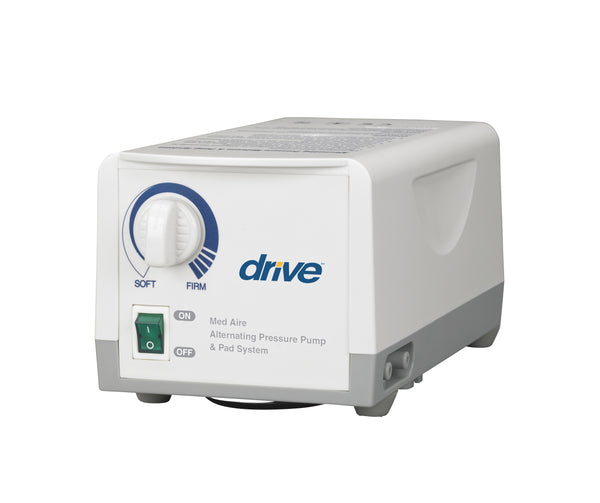 Drive Medical Med Aire Alternating Pressure Pump and Pad System, Variable Pressure with End Flaps