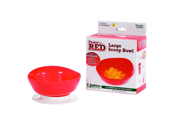 Essential Medical Power Red Large Scoop Bowl