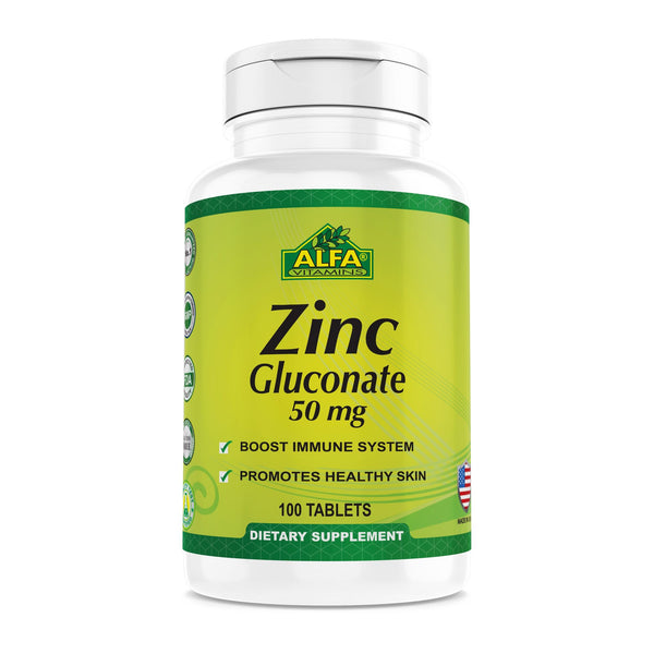 Alfa Zinc Gluconate 50 mg Tablets