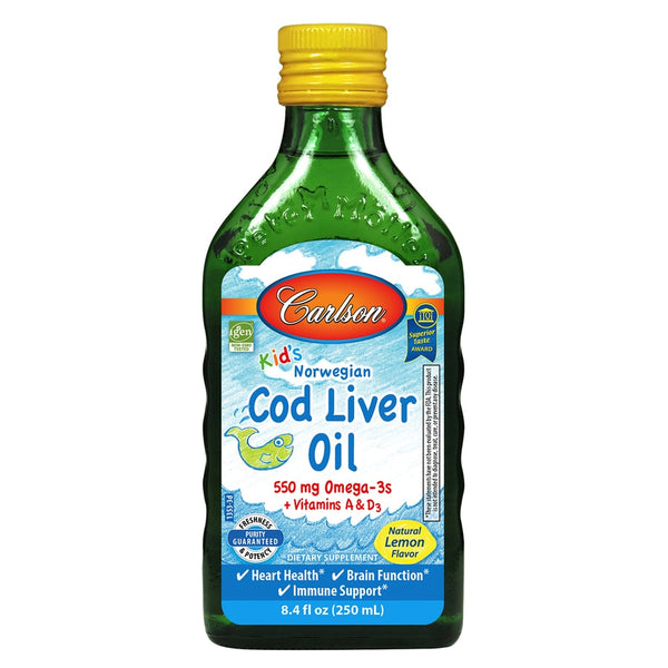Carlson Kids Cod Liver Oil 8.4Oz