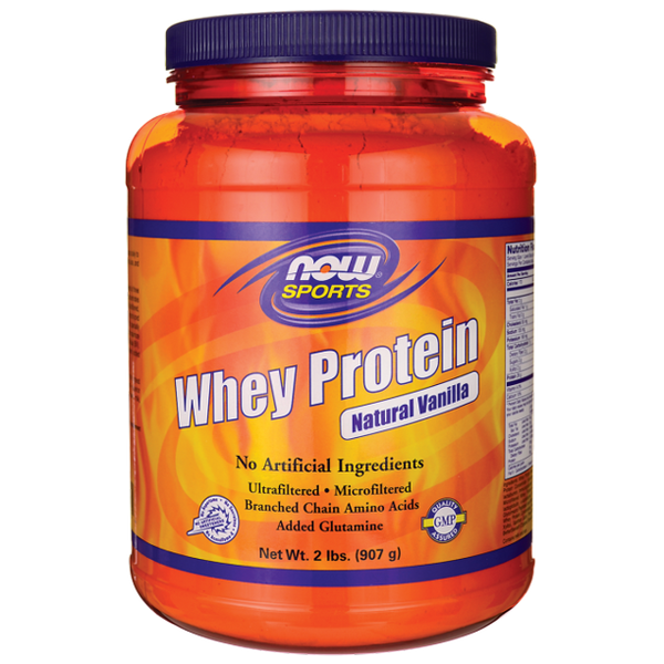 Now Sports Whey Protein Natural Vanilla Powder 2 lbs.