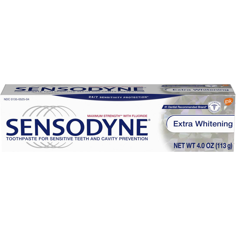 Sensodyne Sensitivity Toothpaste, Extra Whitening for Sensitive Teeth, 4 ounce