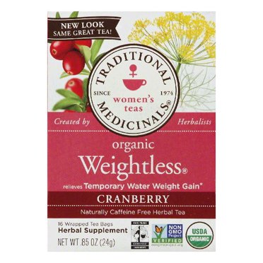 Traditional Medicinals Organic Weightless Cranberry 16 Tea Bags