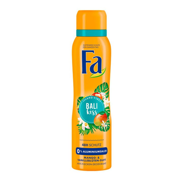 Fa Bali Kiss Mango Vanilla Deodorant Spray 6.7Oz