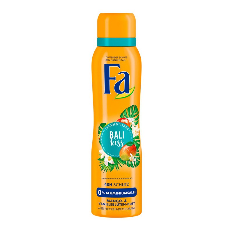 Fa bali beso spray de desodorante de vainilla de mango 6.7oz