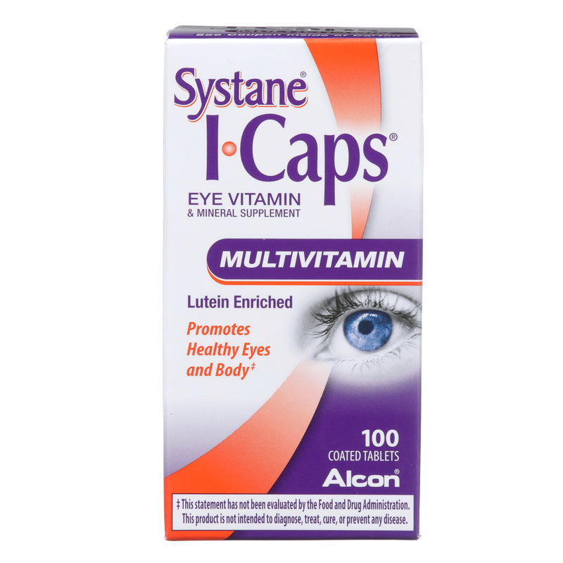 I Caps Multivitamin Eye Vitamin and Mineral Support, Coated Tablets, 100 tablets