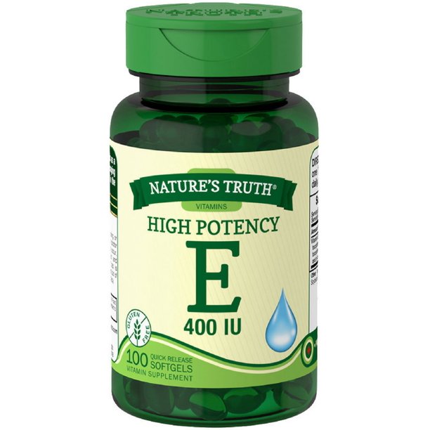 Nature's Truth High Potency Vitamina E 400 IU 100 Softgels de liberación rápida