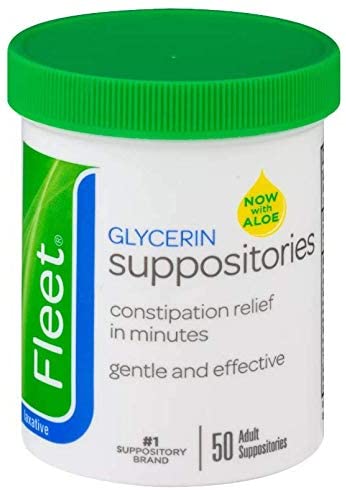 Fleet Adult Glycerin Suppositories, 50 Count