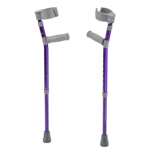 Drive Medical Pediatric Forearm Crutches, Large, Wizard Purple, Pair