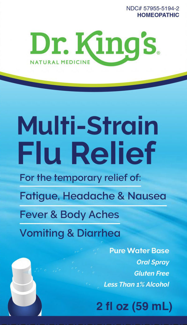 Alivio de gripe de tensión múltiple del Dr. King 2oz