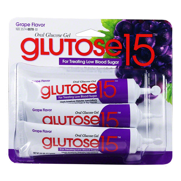 Glutose 15 Oral Glucose Grape Gel