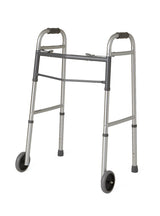 Guardian Two-Button Folding Walkers with 5" Wheels