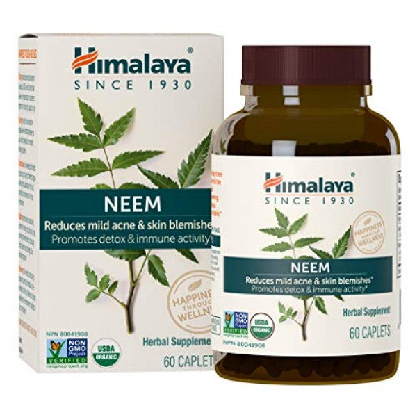 Himalaya Organic NEEM 60 Vegetable Capsules