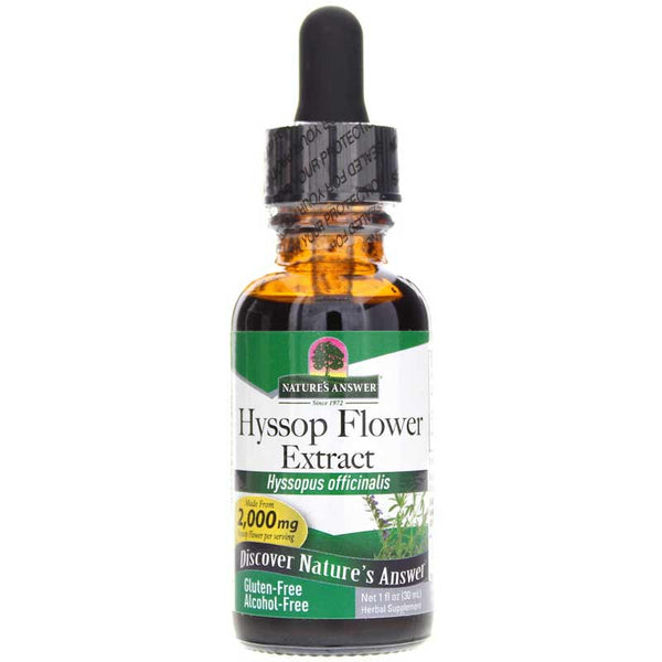 NATURES ANSWER HYSSOP FLOWER EXTRACT 1Oz