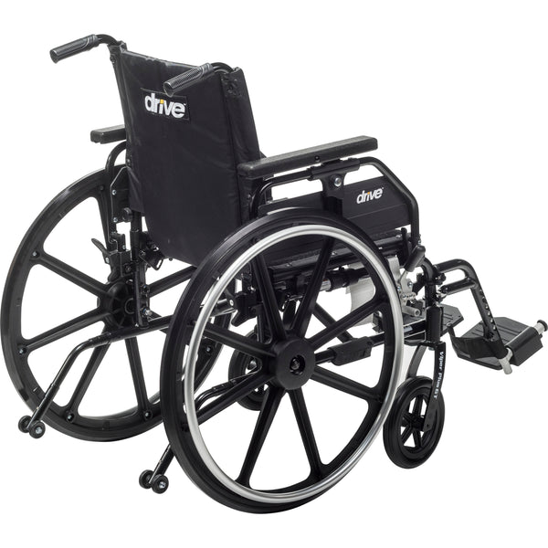 Drive Medical Viper Plus GT Wheelchair with Universal Armrests, Swing-Away Footrests, 20" Seat