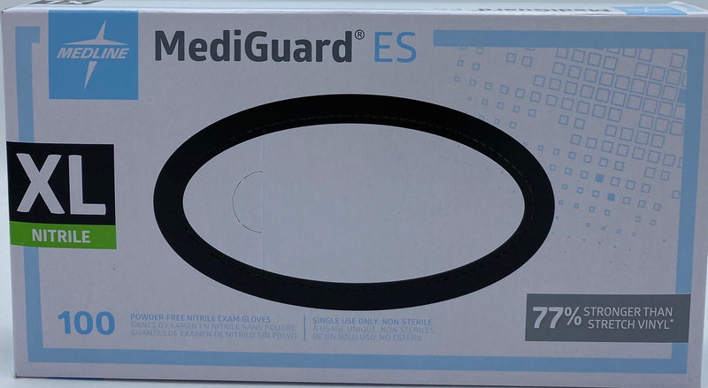 Medline MediGuard ES, Nitrile, 100 gloves
