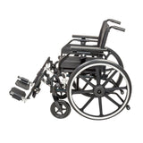 Drive Medical Viper Plus GT Wheelchair with Universal Armrests, Elevating Legrests, 18" Seat