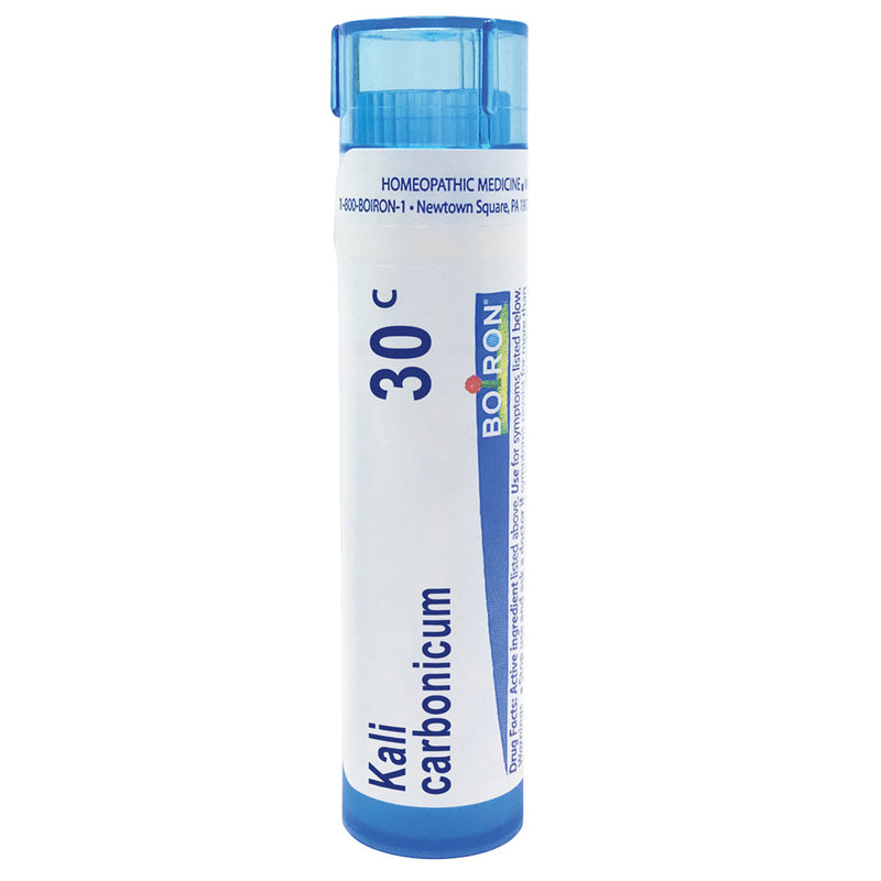 Boiron Kali Carbonicum 30C relieves pain and feeling of weakness in the lower back, 80 Pellets