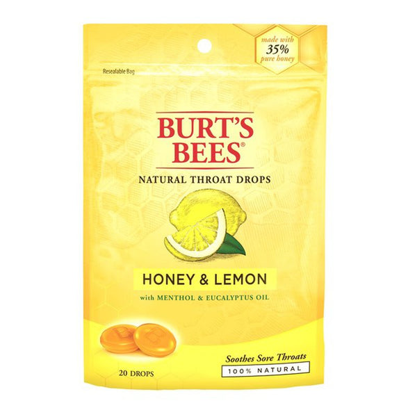 Burt's Bees Natural Throat Drops Honey & Lemon