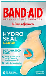 Band-Aid Brand Adhesive Bandages Hydro Seal for All Purpose, Fingers, and Blisters
