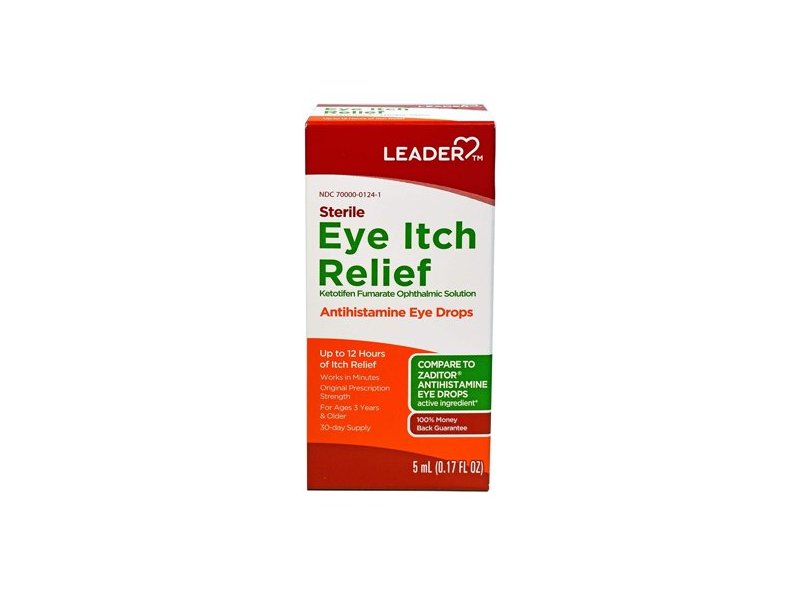 Leader Eye Itch Relief Drops 0.34 Oz
