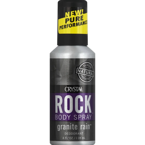 Crystal Rock Body Spray Granite Rain 4Oz