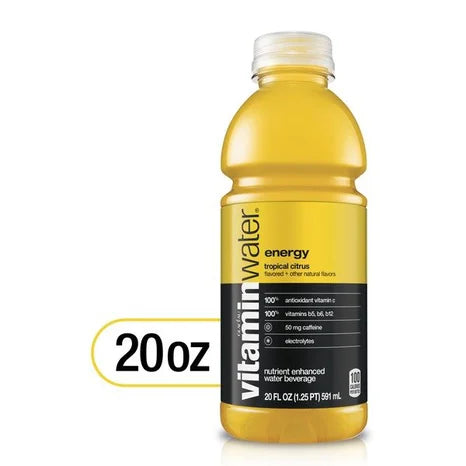 Glaceau Vitaminwater Energy Electrolyte Enhanced Water Tropical Citrus Drink