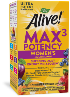 Nature's Way Alive Max3 Potency Multivitamin para mujeres