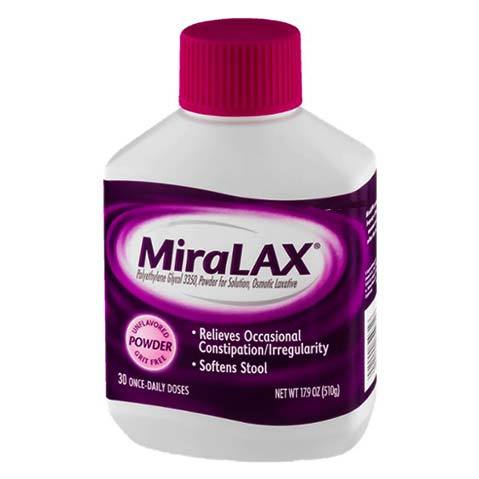 Miralax laxative, polvo para solución, 17.9 oz