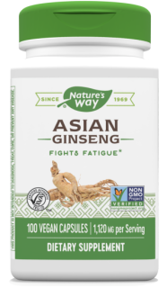 Nature's Way Asian Ginseng 1120 mg 100 Vegan Capsules
