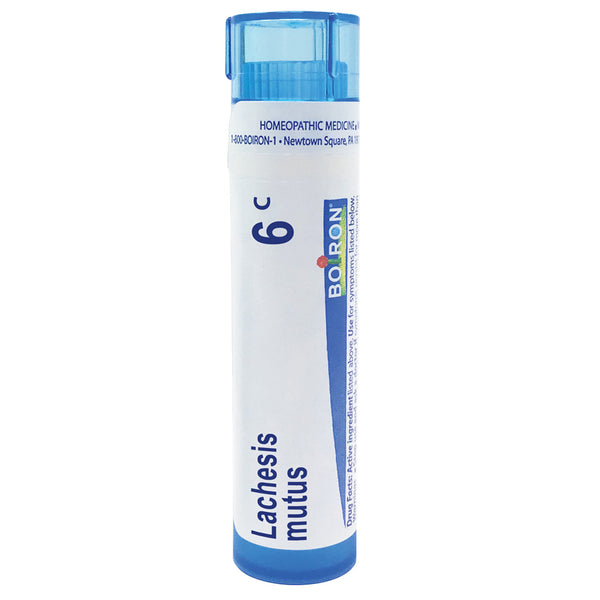 Boiron Lachesis Mutus 6C relieves hot flashes associated with menopause, 80 Pellets