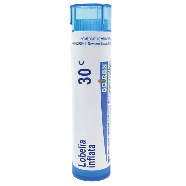 Boiron Lobelia Inflata 30C relieves nausea from tobacco withdrawal, 80 Pellets
