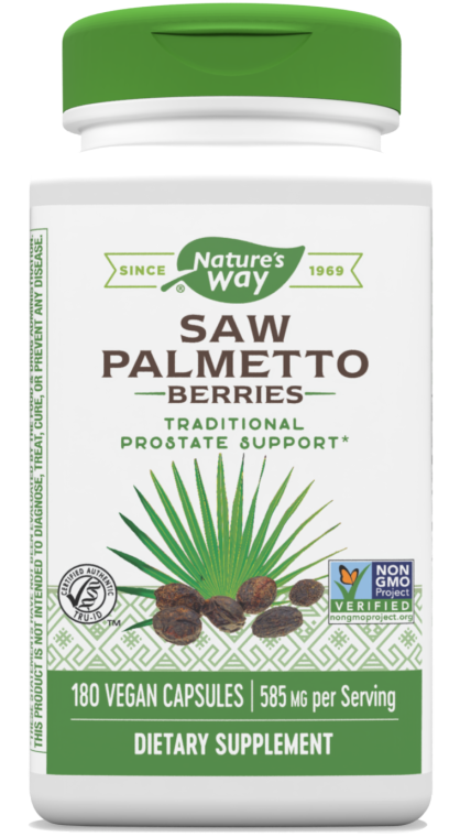 Nature's Way Saw Palmetto Berries 585 mg 180 Vegetable Capsules