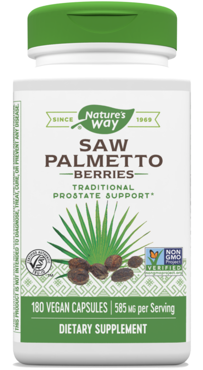 Nature's Way Saw Palmetto Bayas 585 mg 180 Cápsulas de vegetales