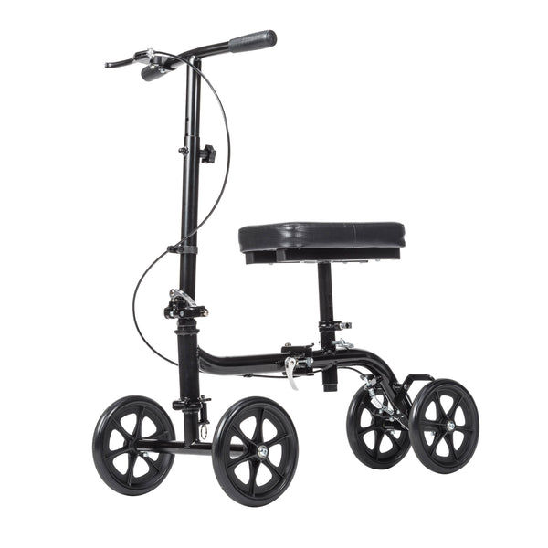 Drive Medical Steerable Folding Knee Walker Knee Scooter, Alternative to Crutches