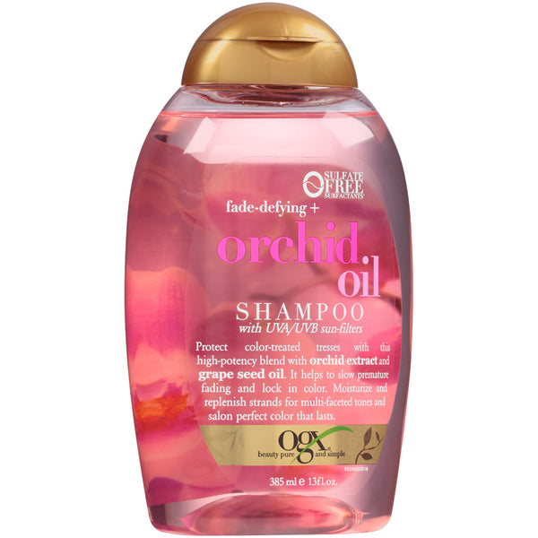 OGX Fade-Defying Orchid Oil Shampoo with UVA/UVB Sun Filters, 13 Oz