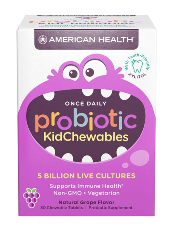 American Health Probiotics Kids Chewable 30 Tablets