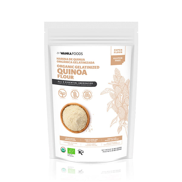 Wanka Foods Gelatinized Organic Quinoa Flour 1lb