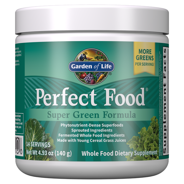 Garden of Life Comida perfecta Fórmula Super Green Powder 4.93 oz