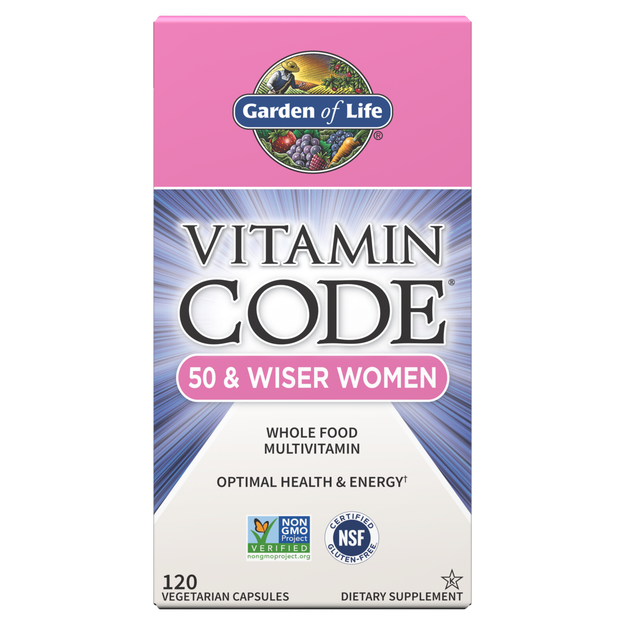 Garden of Life Vitamin Code 50 and Wiser Women Capsules