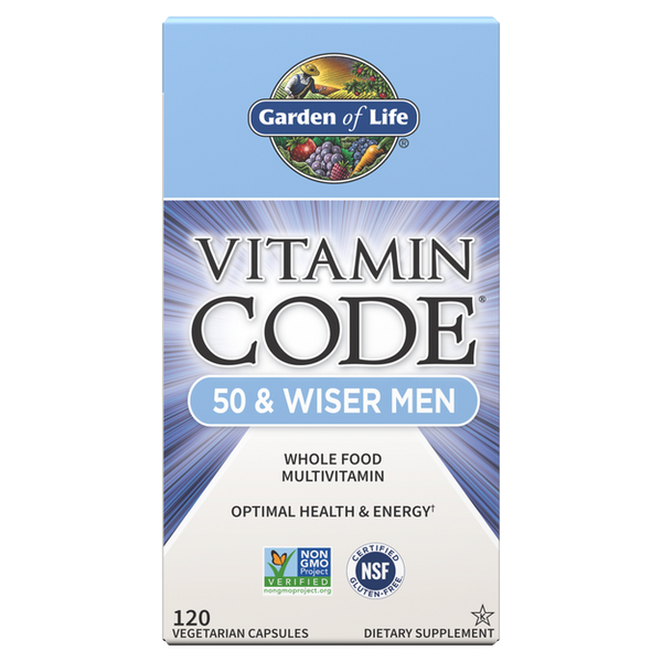 Garden of Life Vitamin Code 50 & Wiser Men Capsules
