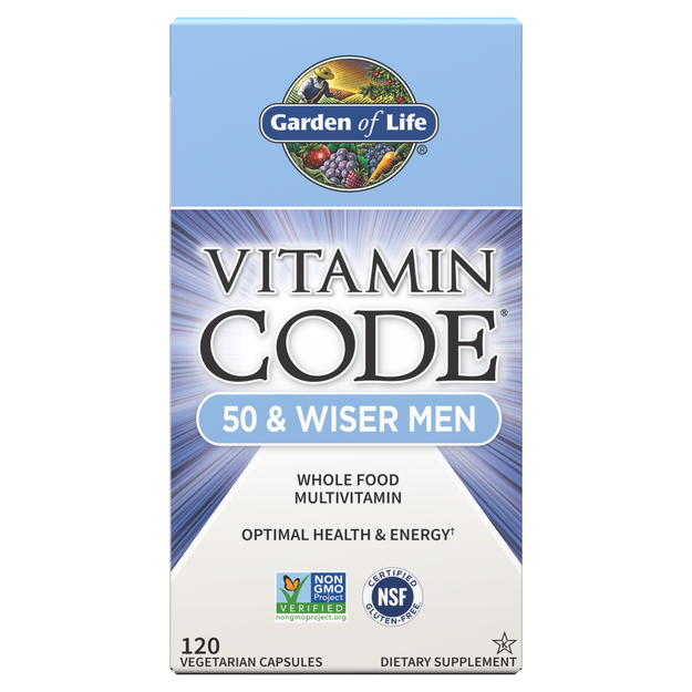 Garden of Life Vitamin Code 50 & Wiser Men Capsules
