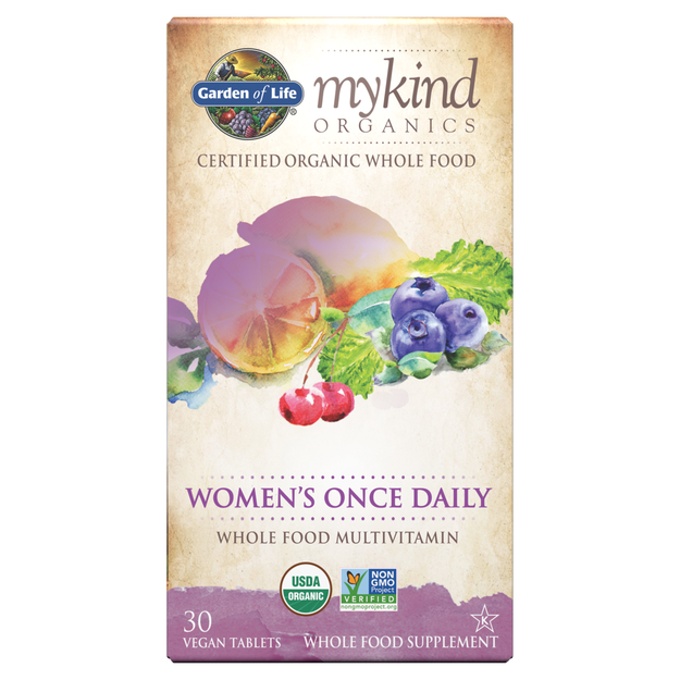 Jardín de la vida Mykind Women's Once Daily Multivitamin 30 Tabletas