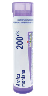 Boiron Arnica Montana 200CK relieves muscle pain, stiffness, swelling from injuries, bruises, 80 Pellets
